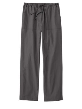 L.L. Bean Women's Drawstring Sunwashed Canvas Pants - Granite Gray